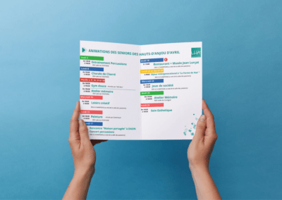 Dépliant programmation animations seniors
