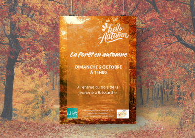 Affiche « La forêt sous l’automne »
